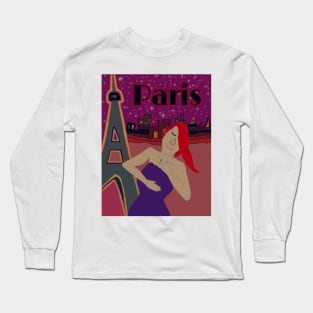 Woman in Paris Long Sleeve T-Shirt